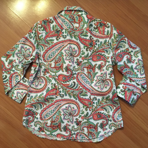 Chaps Patterned Button Down - Picture 11 of 11